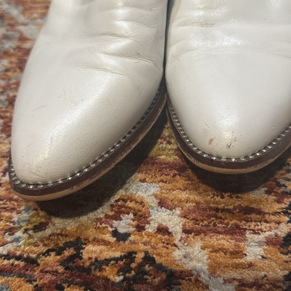 SAM EDELMAN Laddie White Leather Mule studded 8.5 - Picture 5 of 11